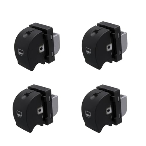 Auto 8ED 959 855 8ED 959 855B Fenster Elektrischer Schalterknopf Fensterheber Schalter Steuerknopf Für A4 B6 2003-2005(4 STÜCK) von ELEKMPMGTD