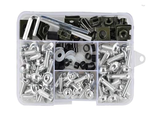 ELEKMPMGTD 155-teiliges Verkleidungsschrauben- Und Muttern-Set Für Suzuki-Motorräder Verkleidungsschraubensatz(Silber) von ELEKMPMGTD