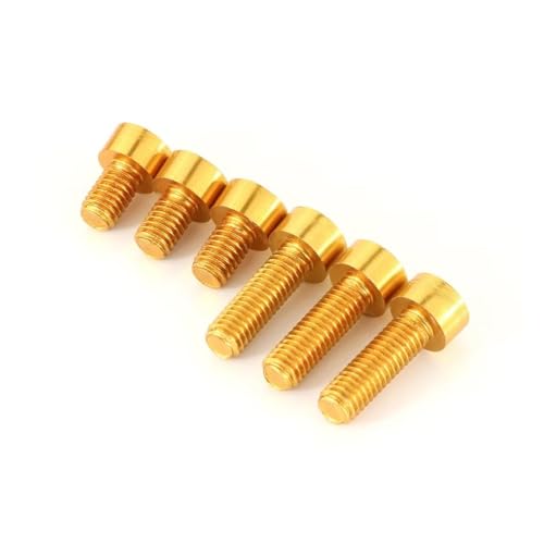 ELEKMPMGTD Für Z125 Für Ninja 650R ER-6F ZX-6R Z1000 ZX10R Für Versy S1000 Motorrad Benzin Gas Tank Abdeckung Tankdeckel Schrauben Verkleidungsschraubensatz(Gold) von ELEKMPMGTD