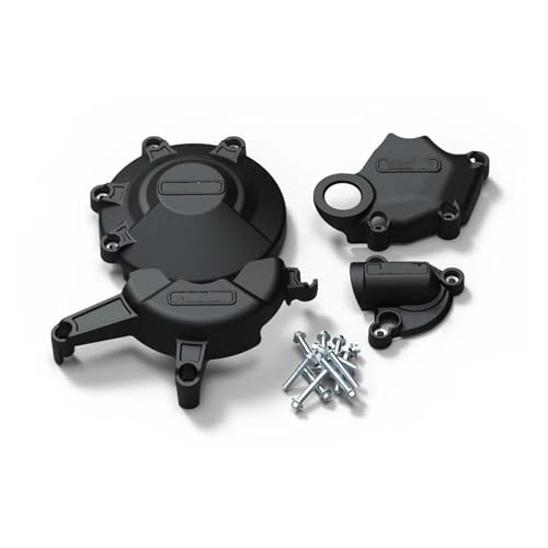 ELEKMPMGTD Motorschutzabdeckung Motorrad-Motorgehäuseschutz Für Ducati 848 Für 848 Für EVO 2008-2013 Kurbelgehäuse-Motorschutz(1 Set-BK) von ELEKMPMGTD
