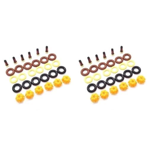 Einspritzdüsen Für E60 E39 520I 523I 2 × Auto-Injektor-Kraftstoffeinspritzdüsen-Reparatursatz 0280150440 13641703819 Kraftstoff-Benzin-Injektordüse Auto Einspritzdüse von ELEKNZBZTG