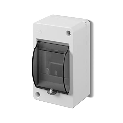 ELEKTRO-PLAST Aufputz Kleinverteiler Verteilerkasten Sicherungskasten 1-reihig 3 Module IP30 Hellgrau von ELEKTRO-PLAST