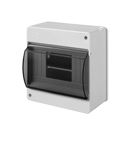 ELEKTRO-PLAST Aufputz Kleinverteiler Verteilerkasten Sicherungskasten 1-reihig 6 Module IP30 Hellgrau ELEKTRO-PLAST Aufputz Kleinverteiler Verteilerkasten Sicherungskasten 1-reihig 6 Module IP30 Hellgrau von ELEKTRO-PLAST