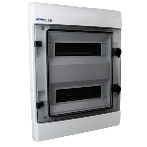 ELEKTRO-PLAST Feuchtraumverteiler Sicherungskasten Verteilerkasten Unterverteilung RHp 24 IP65 Unterputz 24 Module VDE 5955, Weiß ELEKTRO-PLAST Feuchtraumverteiler Sicherungskasten Verteilerkasten Unterverteilung RHp 24 IP65 Unterputz 24 Module VDE 5955, Weiß von ELEKTRO-PLAST