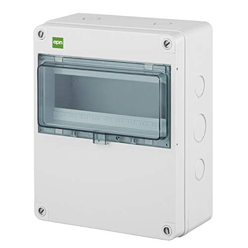 ELEKTRO-PLAST HERMETICA Aufputz Sicherungskasten Verteilerkasten Kleinverteiler 1-Reihig 10 Automaten Module IP65 Wassergeschützt Außenbereich Hellgrau ELEKTRO-PLAST HERMETICA Aufputz Sicherungskasten Verteilerkasten Kleinverteiler 1-Reihig 10 Automaten Module IP65 Wassergeschützt Außenbereich Hellgrau von ELEKTRO-PLAST