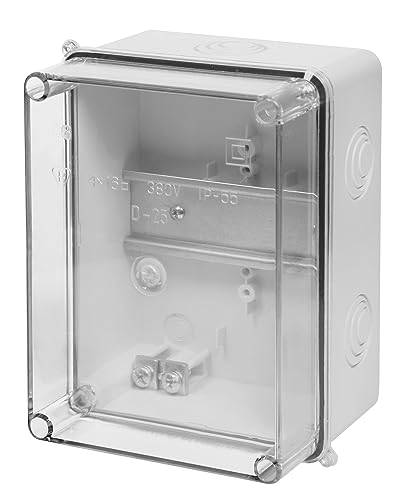ELEKTROPLAST Aufputz-Schalkasten IP55 Verteilerkasten 158 x 118 x 97 cm, transparentes Gehäuse TH35 ELEKTROPLAST Aufputz-Schalkasten IP55 Verteilerkasten 158 x 118 x 97 cm, transparentes Gehäuse TH35 von ELEKTRO-PLAST