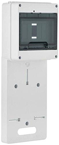 Tachometerkartenzähler für Wechselstrom Drehstrom 1-9 Module N+PE mit transparenter Abdeckung DIN-Schiene (1F (N+PE)) von ELEKTRO-PLAST