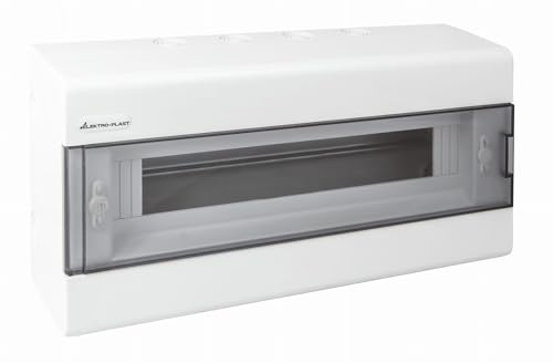 Aufputz Kleinverteiler Verteilerkasten Sicherungskasten SRn-18 (N+PE) 18 Module von ELEKTROPLAST