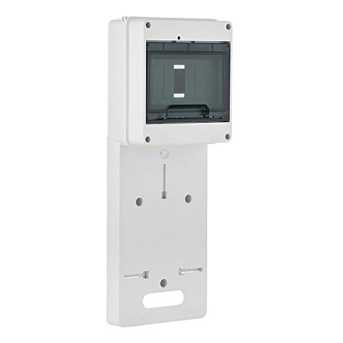 ELEKTROPLAST Zählertafel Zählerbrett für Drehstrom Wechselstrom, 1-9 Module, N+PE, Schuko (Type F), Weiß von ELEKTROPLAST