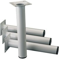 Element System - 11100-00073 Möbelfuß weiß 30 mm Höhe 700 mm Anschraubplatte von ELEMENT SYSTEM