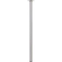 Masidef - Möbelfüße Tischbeine (quadratische) Möbelbeine 25x700 mm Tischfuß Stahl silber von MASIDEF