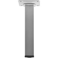 Element System - Möbelfüße Tischbeine (quadratische) Möbelbeine 25x100 mm Tischfuß Stahl silber von ELEMENT SYSTEM