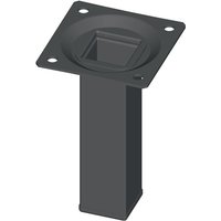 Alfer Element System 11101-00010 Möbelfuß schwarz ral 9005 25 x 25 mm Höhe 150 m von ELEMENT SYSTEM