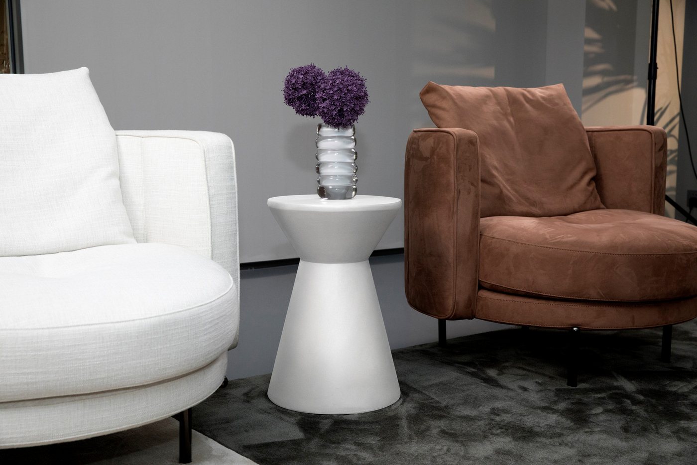 ELEMENTI Beistelltisch ROME aus Beton, modern, Wohnzimmer Tisch (1-St., Beistelltisch aus Beton) von ELEMENTI
