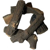 Brennholz Keramik in Fallholz-Optik braun - Elementi von ELEMENTI