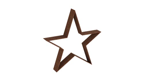 ELEO Metallstern I Winter- & Weihnachtsdeko | Geschenkidee | Handgefertigt aus Schmiedeeisen (unbeschichtet, klein) von ELEO