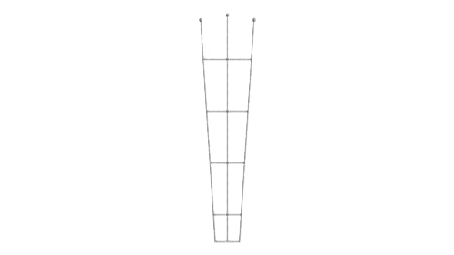 ELEO Rankgitter Bari fächerförmig I Rankhilfe aus hochwertigem Schmiedeeisen I in verschiedenen Beschichtungen (klein, feuerverzinkt) von ELEO