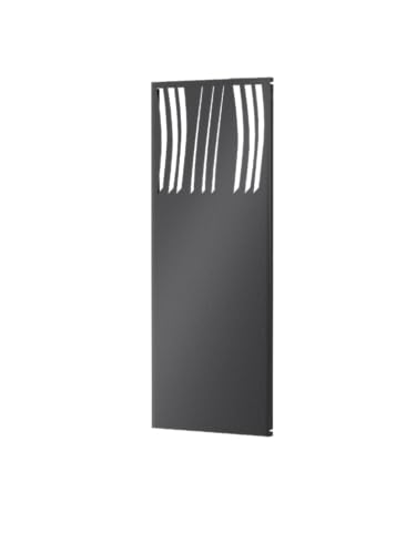 ELEO Sichtschutz Metall Agri anthrazit grau mit Wellen-Muster teilflächig - 160x90 cm Sichtschutzzaun für Privatsphäre im Garten wetterfest pulverbeschichtet - Gartenzaun stabil für Balkon, Terrasse von ELEO