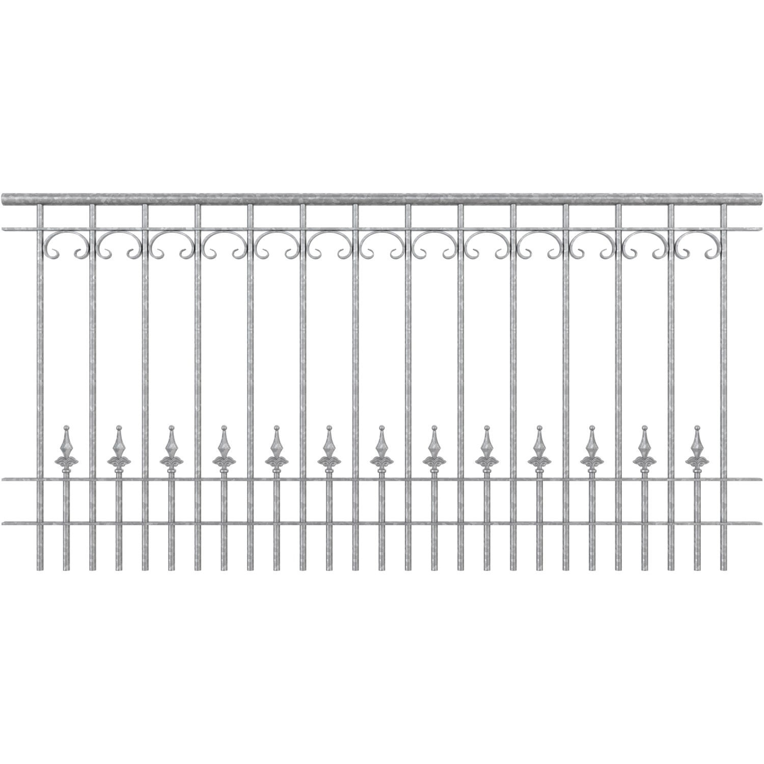 Eleo Geländer Lucca 96 cm x 90 cm Feuerverzinkt von ELEO