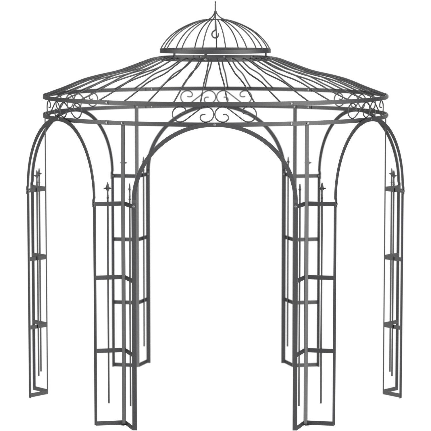 Eleo Pavillon Milano 300 cm x Ø 290 cm Pulverbeschichtet DB703 von ELEO