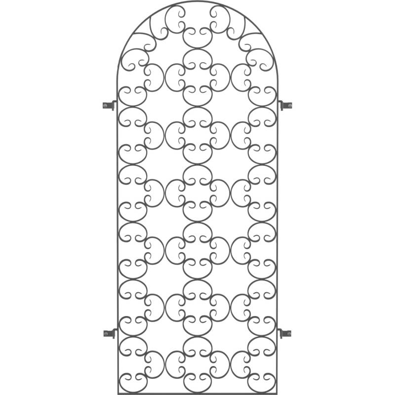 Eleo Rankgitter Rosa 190 cm x 82 cm Pulverbeschichtet DB703 von ELEO