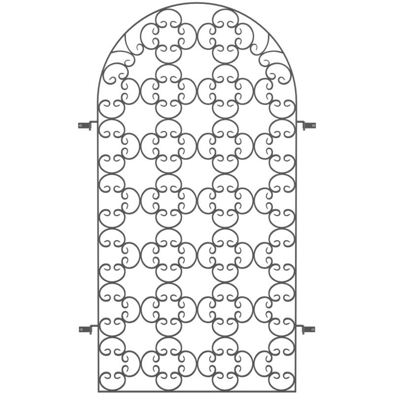 Eleo Rankgitter Rosa 200 cm x 110 cm Pulverbeschichtet DB703 von ELEO