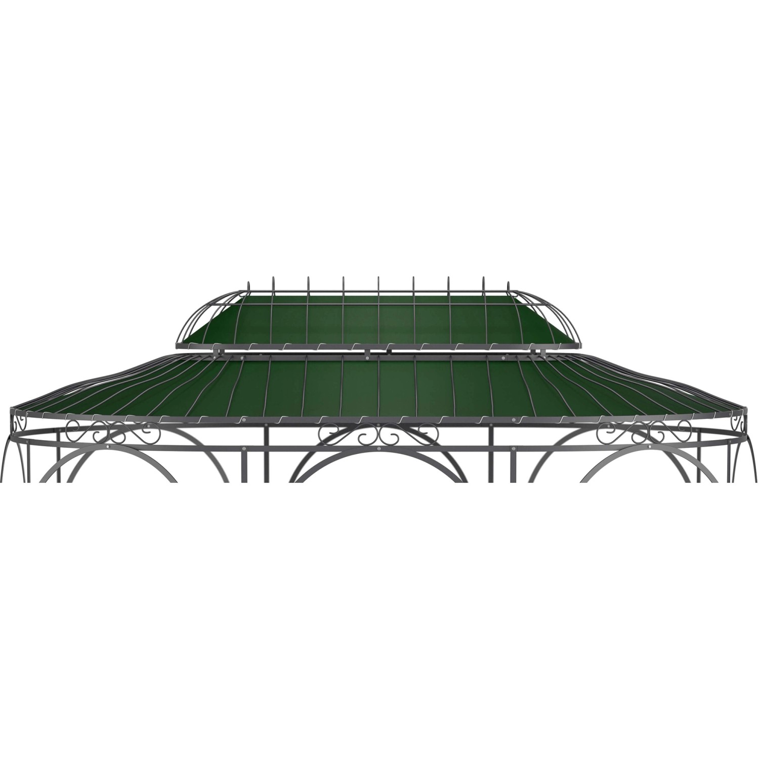 Eleo Sonnensegel Verona 440 cm x 285 cm für Pavillon Verona Dunkelgrün von ELEO