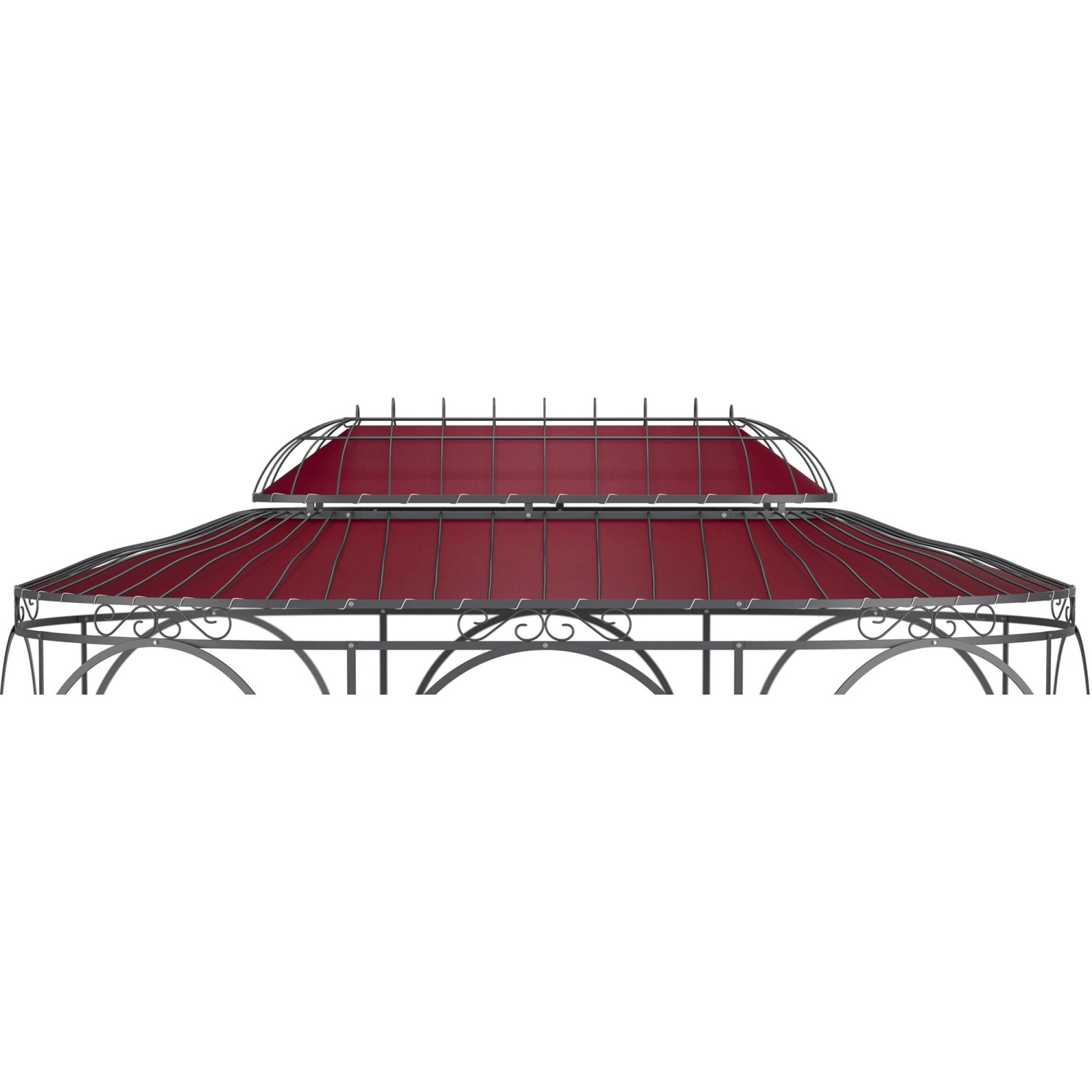 Eleo Sonnensegel Verona 440 cm x 285 cm für Pavillon Verona Weinrot von ELEO