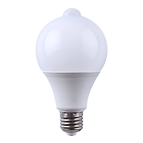 Eleoption E27 LED Infrarot PIR Bewegungsensor Lampe LED Licht Außenbeleuchtung integriert Bewegungsmelder und Dämmerungssensor (9W 810LM, Warmweiß 3000K) von Eleoption
