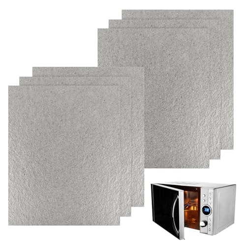 6 Stück Mikrowelle Glimmerplatten Blätter, Glimmerblatt 15 x 12 cm Glimmerscheibe für Mikrowellen, Universal Glimmerblatt Reparatur Teil für Mikrowelle von ELEPRUC