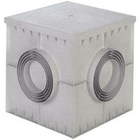 Elettroservice - Punkt aus polypropylen 40x40 cm mit abdeckung pc4040 von ELETTROSERVICE