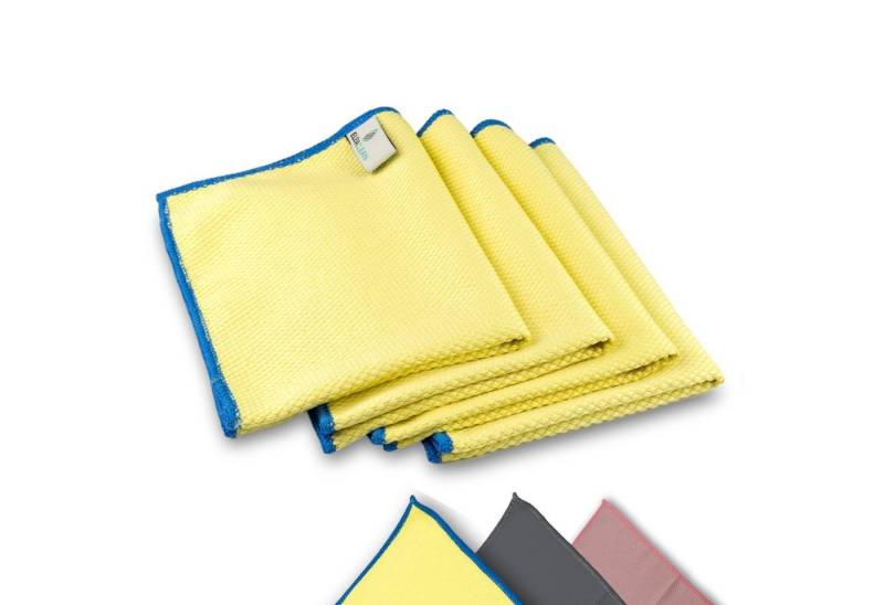 ELEXACLEAN Mikrofaser Fenstertücher Reinigungstücher (Set, 40x30 cm, streifenfrei, fusselfrei, reinigt nur mit Wasser, ULTRA CLEAR compact) von ELEXACLEAN