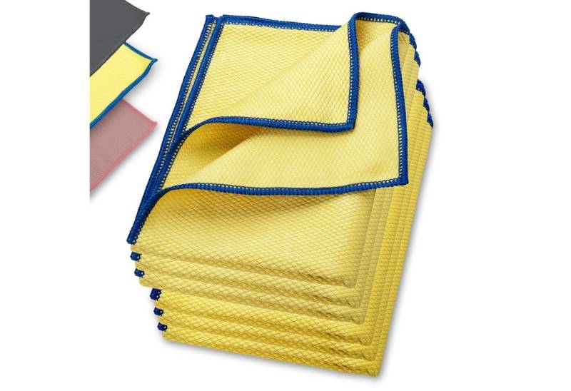 ELEXACLEAN Mikrofaser Fenstertücher Reinigungstücher (Set, 60x40 cm, streifenfrei, fusselfrei, reinigt nur mit Wasser, ULTRA CLEAR classic) von ELEXACLEAN