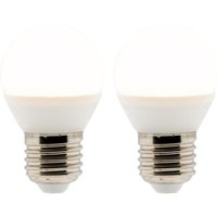 Set mit 2 LED-Kugeln E27 - 5W - Warmweiß - 400 lm - 2700K - + - Zenitech von ELEXITY