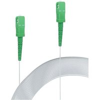 Elfcam - 10m Unsichtbares Glasfaserkabel sc/apc zu sc/apc – Singlemode 125µm OS2, Transparente Nylon-Ummantelung von ELFCAM