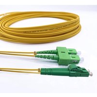 Elfcam - 20m Glasfaserkabel sc/apc auf lc/apc OS2 Singlemode Duplex 9/125µm lszh Gelb Elfcam - 20m Glasfaserkabel sc/apc auf lc/apc OS2 Singlemode Duplex 9/125µm lszh Gelb von ELFCAM