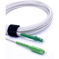 0,5m Glasfaserkabel sc/apc auf lc/apc Singlemode Simplex 9/125μm OS2 lszh Weiß - Elfcam von ELFCAM