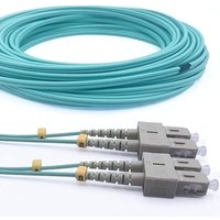 Elfcam - 15m Câble à Fibre Optique sc/upc à sc/upc OM3 Multimode Duplex 50/125um lszh von ELFCAM