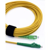 Elfcam - 20 m Glasfaserkabel sc/apc auf lc/apc Monomode Simplex 9/125 μm OS2 Patchkabel lszh Gelb von ELFCAM