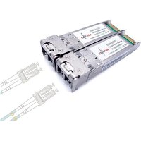 Elfcam - 2er-Pack SFP+ Module 10 Gbps – LC/UPC Duplex Multimode OM3/OM4, 850nm DDM, bis zu 300 m, Kompatibel mit Freebox Ultra Elfcam - 2er-Pack SFP+ Module 10 Gbps – LC/UPC Duplex Multimode OM3/OM4, 850nm DDM, bis zu 300 m, Kompatibel mit Freebox Ultra von ELFCAM