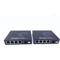 Elfcam - 2er-Set Glasfaser-Ethernet-Konverter – SC Monomode, 4x SFP-Ports + 4x RJ45-Ports, bis zu 20 km, SFP-Modul enthalten Elfcam - 2er-Set Glasfaser-Ethernet-Konverter – SC Monomode, 4x SFP-Ports + 4x RJ45-Ports, bis zu 20 km, SFP-Modul enthalten von ELFCAM