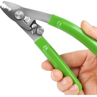Elfcam - 4-in-1 Glasfaser-Abisolierer mit Kevlar-Schere, ftth Profiwerkzeug für Techniker von ELFCAM