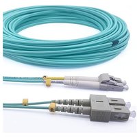Elfcam - 50 m OM3 LWL-Kabel SC/UPC auf LC/UPC Multimode Duplex 50/125 µm LSZH von ELFCAM