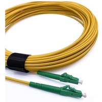 Elfcam - LWL-Kabel LC/APC zu LC/APC – 3m (Gelb), Simplex Singlemode 9/125μm LSZH Patchkabel von ELFCAM