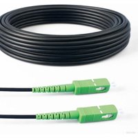 Glasfaserkabel 250m sc/apc auf sc/apc – OS2 Singlemode Simplex 9/125 µm, Stahlarmiert & Wasserdicht, Schwarz – Für Innen- & Außenbereich - Elfcam von ELFCAM