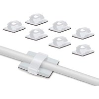 Elfcam - Verstellbare selbstklebende Kabelclips zur Glasfaserkabel-Organisation, Kabelführung für Zuhause oder Büro (100er-Pack) von ELFCAM