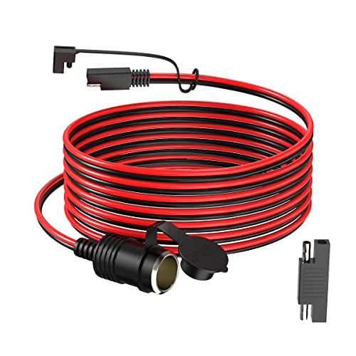 ELFCULB 14 AWG 10 FT SAE auf Zigarettenanzünder-Buchse, 12 V weibliche Zigarettenanzünder-Buchse mit SAE-Umkehradapter für tragbare Solarmodul-Reifenfüller ELFCULB 14 AWG 10 FT SAE auf Zigarettenanzünder-Buchse, 12 V weibliche Zigarettenanzünder-Buchse mit SAE-Umkehradapter für tragbare Solarmodul-Reifenfüller von ELFCULB
