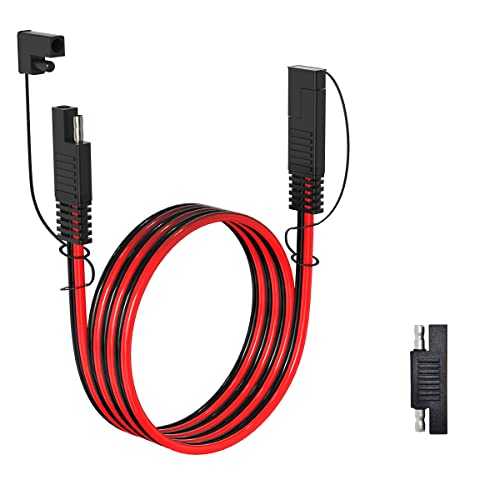 ELFCULB SAE Verlängerungskabel 10AWG SAE auf SAE Schnelltrennkabel, SAE-Stecker SAE-Stecker für Automobil-Wohnmobil-Batterie, Solarpanel (1,8 m) von ELFCULB