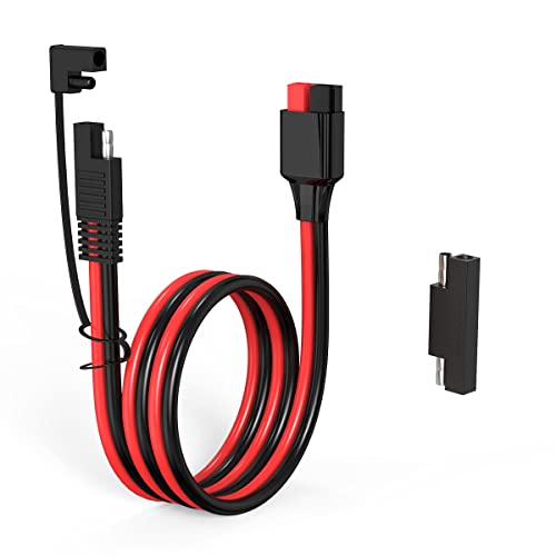 ELFCULB SAE auf Anderson 10 AWG Anderson Verlängerungskabel 45A Anderson Stecker für Powerstation Solarpanel Solargenerator(0.6M) von ELFCULB