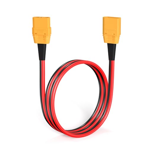 ELFCULB XT90 Verlängerungskabel, 10AWG XT90 Stecker auf XT90 Buchse Kabel für RC Lipo FPV Drone(1.8M) von ELFCULB